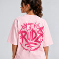 T-shirt Graffiti Circle Fuchsia