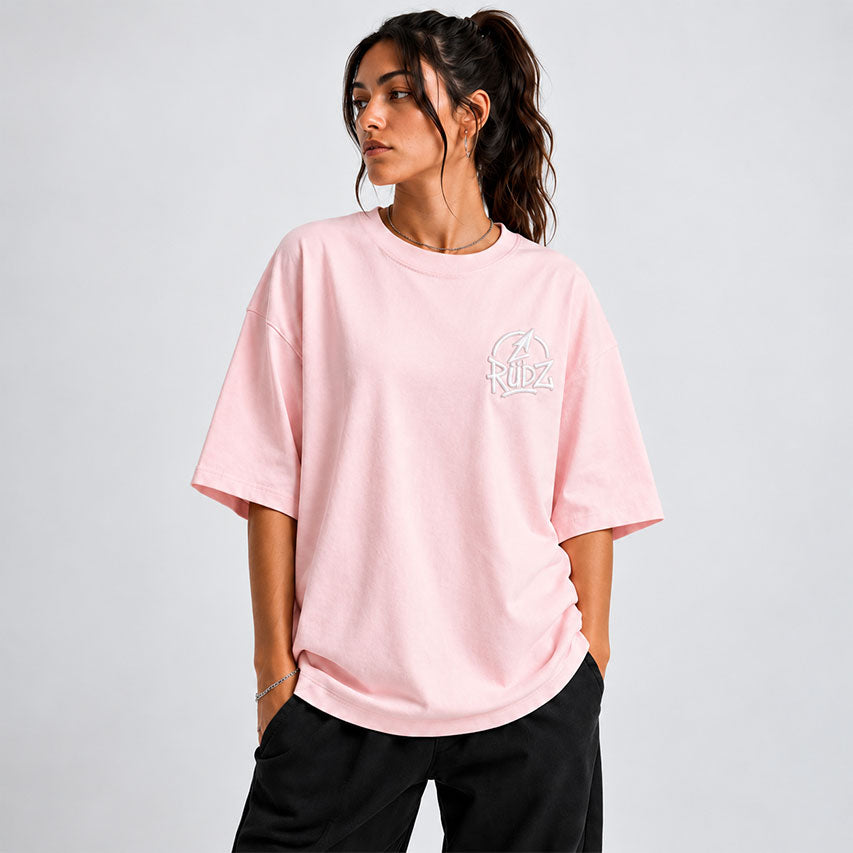 T-shirt Graffiti Circle Fuchsia