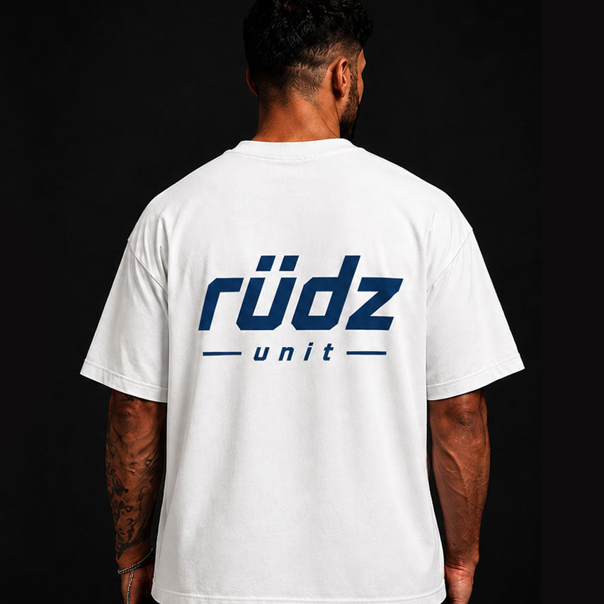 T-shirt RÜDZ UNIT Oversize 280 GSM Blanc