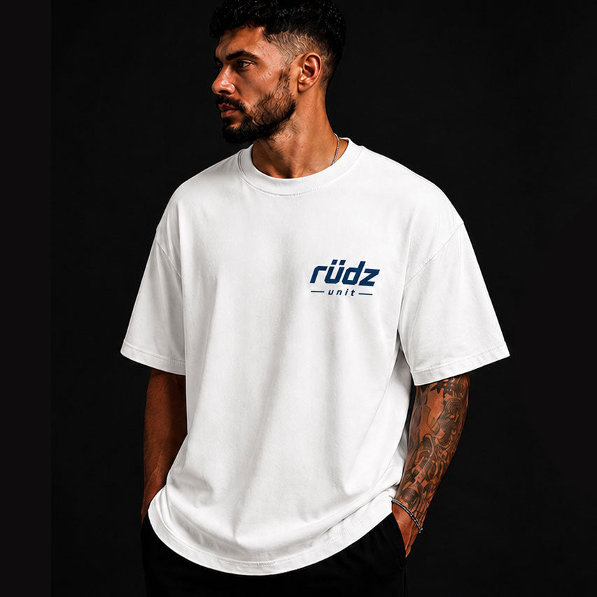 T-shirt RÜDZ UNIT Oversize 280 GSM Blanc