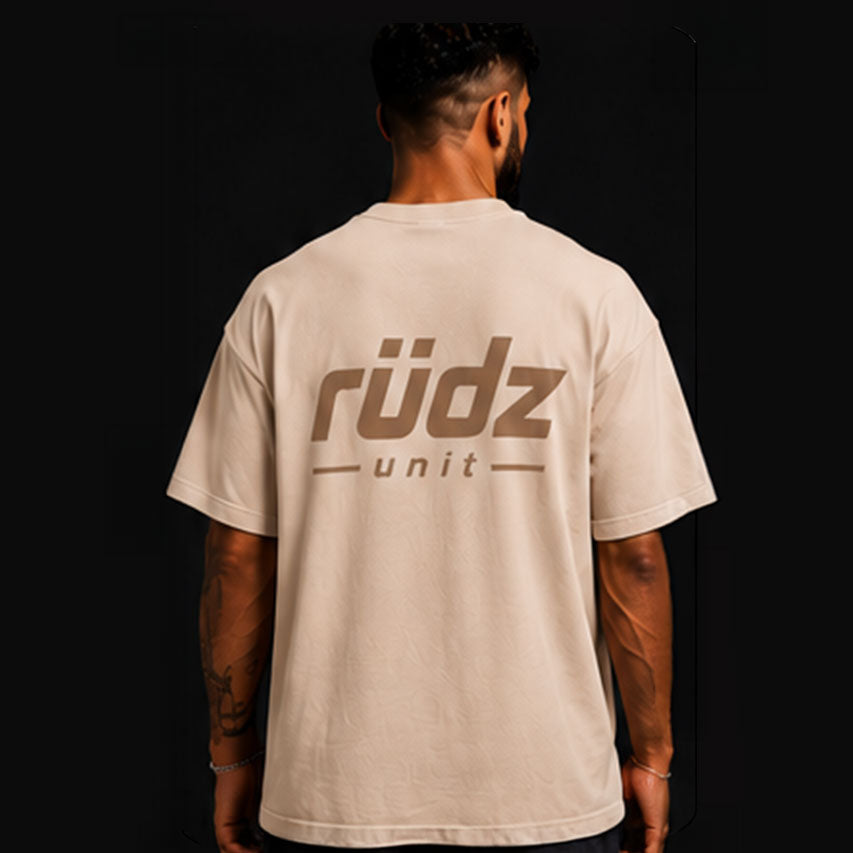T-shirt RÜDZ UNIT Oversize 280 GSM Beige