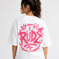 T-shirt Graffiti Circle Blanc
