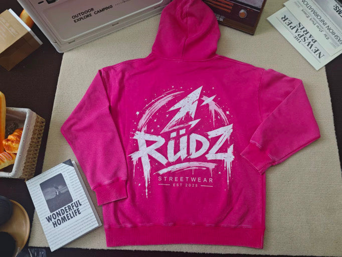 Hoodie RÜDZ Graffiti – Pink.